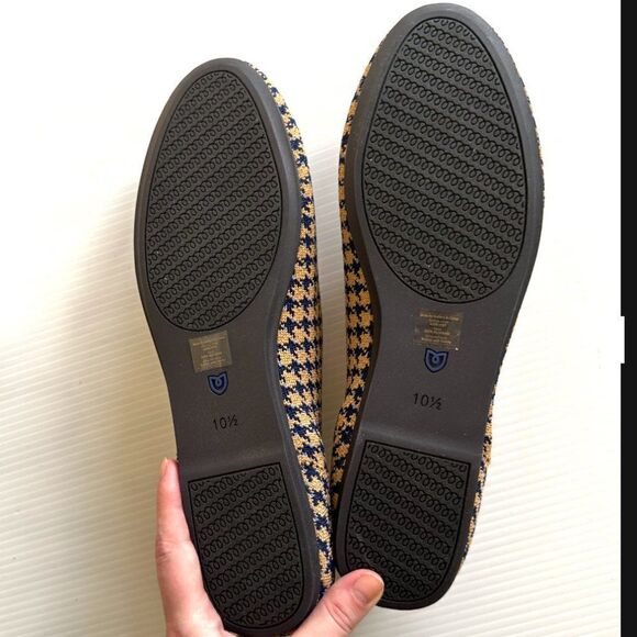 Rothy's Sapphire & Camel Houndstooth Loafer Women's Size 10.5 New In Box - Picture 7 of 7